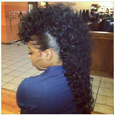 Featured Photo of 25 Best Collection of Curly Weave Mohawk Haircuts