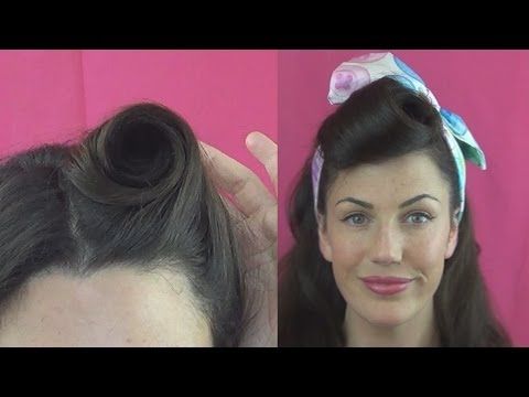 How To Roll Victory Rolls 6 Different Ways – Fitfully Vintage For Victory Roll Mohawk Hairstyles (View 21 of 25)