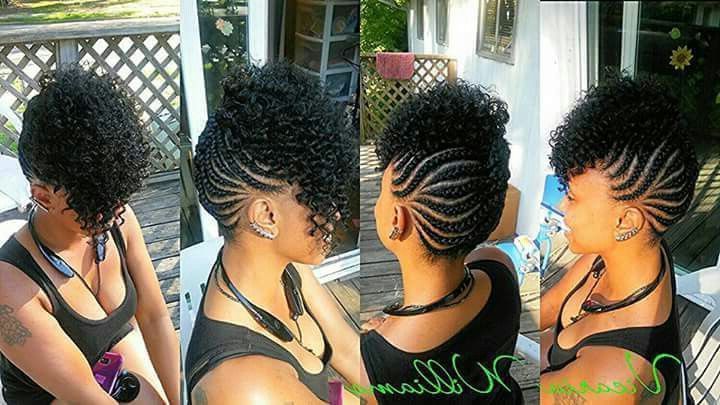 Featured Photo of 25 Collection of Braided Mohawk Hairstyles with Curls