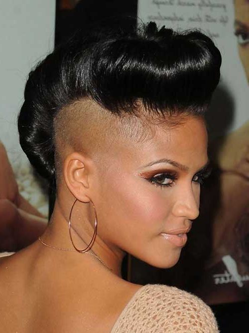 Impressive Black Mohawk Hairstyles | Hairstyles 2017, Hair In Rihanna Black Curled Mohawk Hairstyles (View 19 of 25)