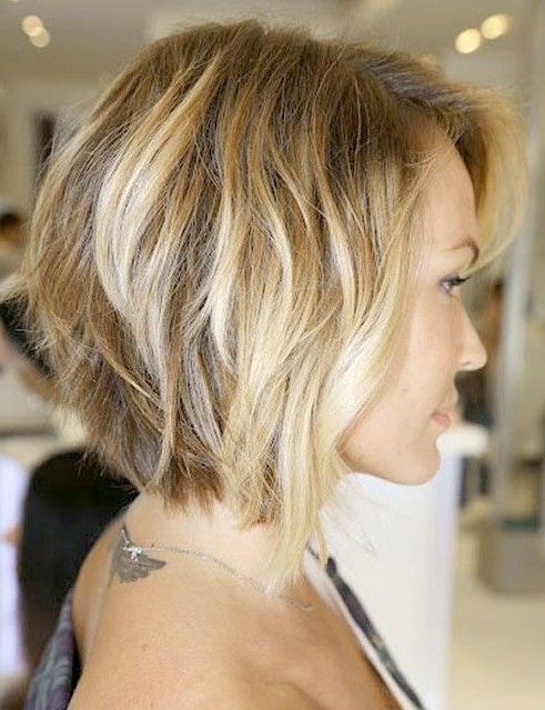Inverted Bob With Loose Waves – Side View Of Bob Cut | Short Within Short Asymmetric Bob Hairstyles With Textured Curls (Photo 2 of 25)