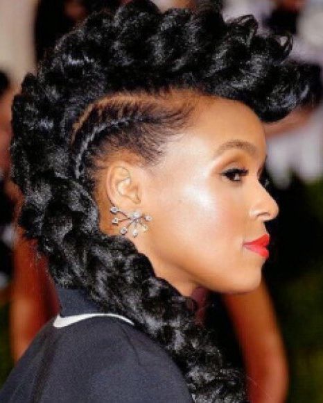 Latest Braided Mohawk Hairstyles And Updos Throughout Big Braid Mohawk Hairstyles (View 12 of 25)
