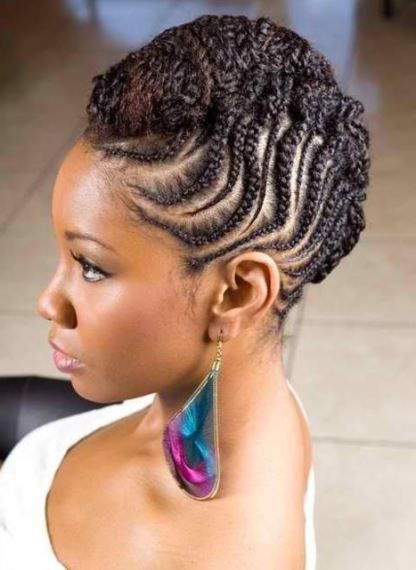 Latest Braided Mohawk Hairstyles And Updos With Regard To Braided Mohawk Bun Hairstyles (View 8 of 25)