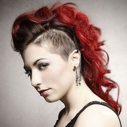 Learn How To Sport A Curly Mohawk: 50 Sweet Ideas | Hair Within Curly Red Mohawk Hairstyles (View 13 of 25)