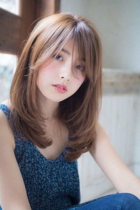 Less Fringe  In 2019 | Long Hair With Bangs, Hair Lengths Intended For Medium Length Bob Asian Hairstyles With Long Bangs (View 2 of 25)