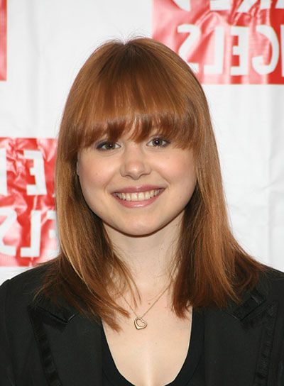 Medium, Straight Hairstyles With Bangs – Beauty Riot With Regard To Medium Length Red Hairstyles With Fringes (Photo 19 of 25)