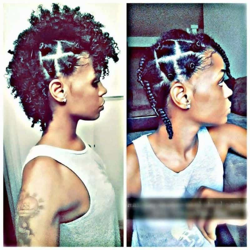 Mohawk: Braided & Twist Bantu Knot Hairstyles For Natural Hair Within Twisted Bantu Mohawk Hairstyles (Photo 5 of 25)
