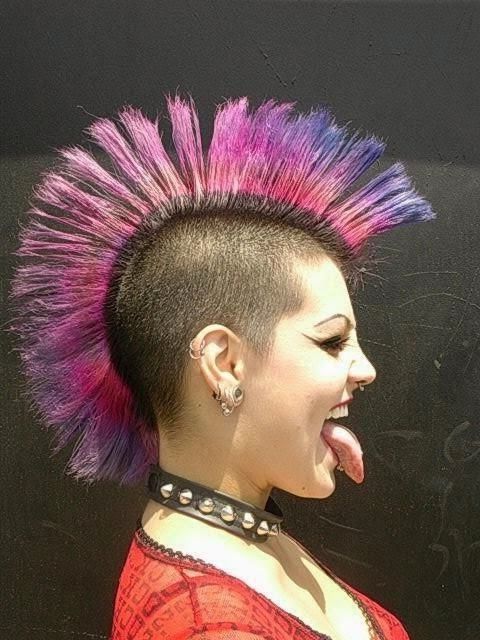 Mohawk Girls! In 2019 | Punk Mohawk, Punk Rock Girls, Punk Inside Rocker Girl Mohawk Hairstyles (Photo 5 of 25)
