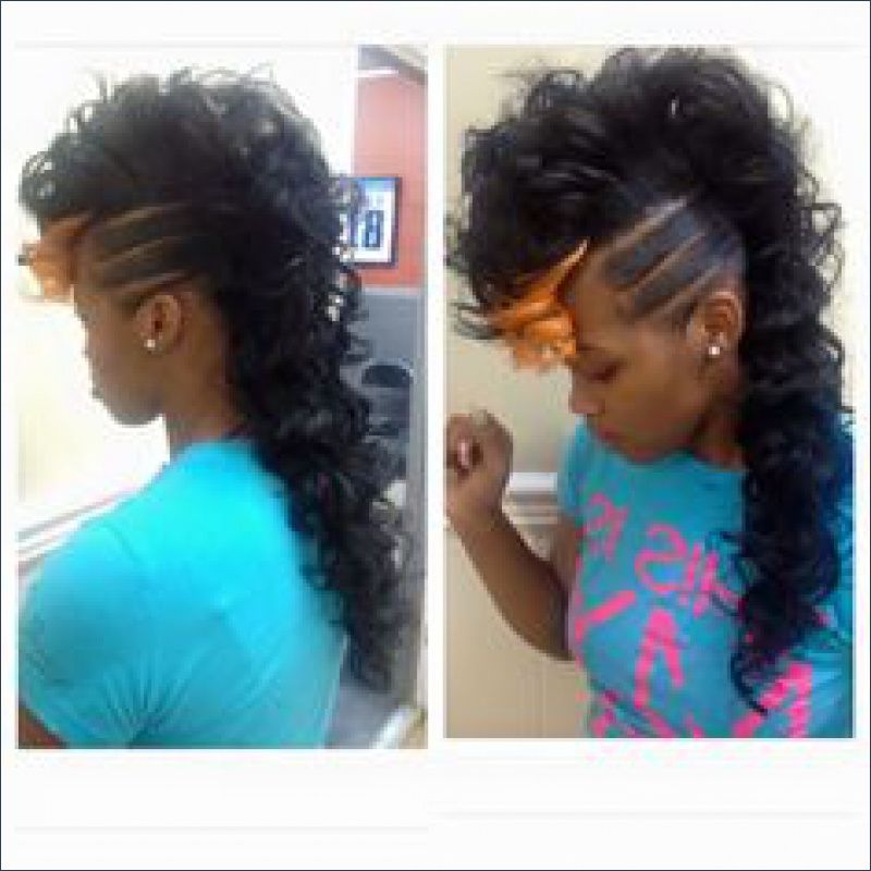Mohawk Hair Styles With Weave | Find Your Perfect Hair Style With Regard To Curly Weave Mohawk Haircuts (Photo 11 of 25)