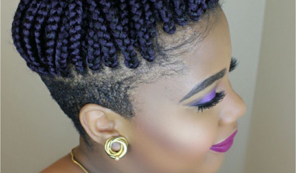 Mohawk Hairstyles For Black Women With Braids Braids With Pertaining To Shaved Sides Mohawk Hairstyles (View 24 of 25)