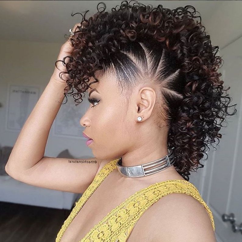 Mohawk Hairstyles For Natural Hair – Essence For Afro Mohawk Hairstyles For Women (Photo 4 of 25)