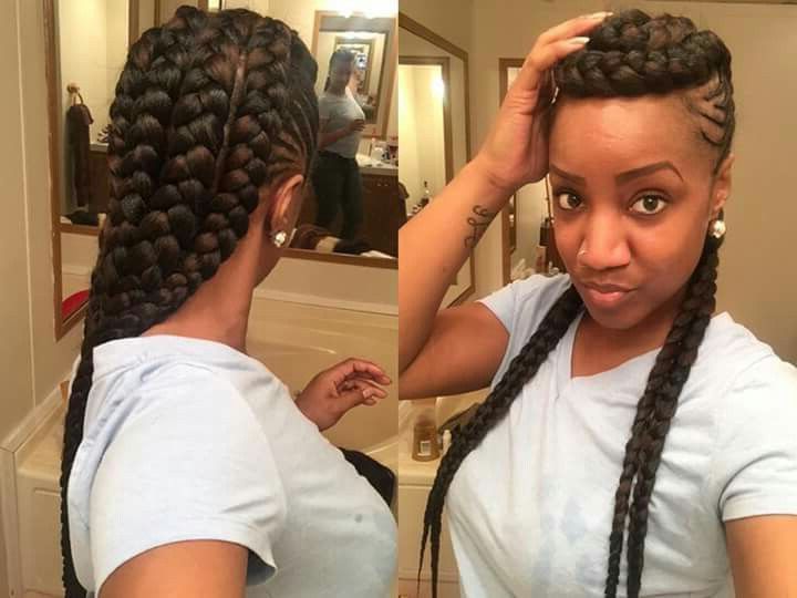 Mohawks | Natural Hair Styles, Braid Styles, Goddess Braids With Big Braid Mohawk Hairstyles (View 9 of 25)