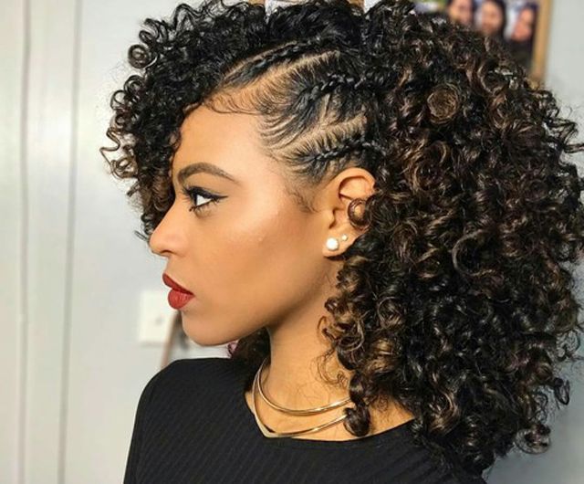 New New Natural Hairstyle Ideas For 2018 Hairstyle Ideas For Intended For Faux Mohawk Hairstyles With Springy Curls (View 18 of 25)