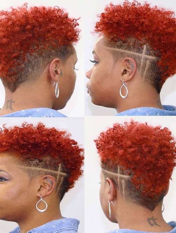 Pin On Curly/ Wavy Hairstyles Inside Red Curly Mohawk Hairstyles (Photo 2 of 25)