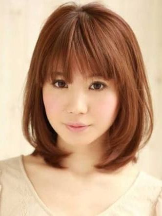 Pin On Hair And Beauty Regarding Medium Length Bob Asian Hairstyles With Long Bangs (Photo 7 of 25)