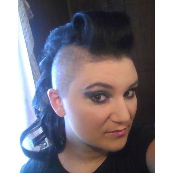 Pin Up Girl Mohawk ;d – Mohawks Rock Found On Polyvore Inside Long Hair Roll Mohawk Hairstyles (View 24 of 25)