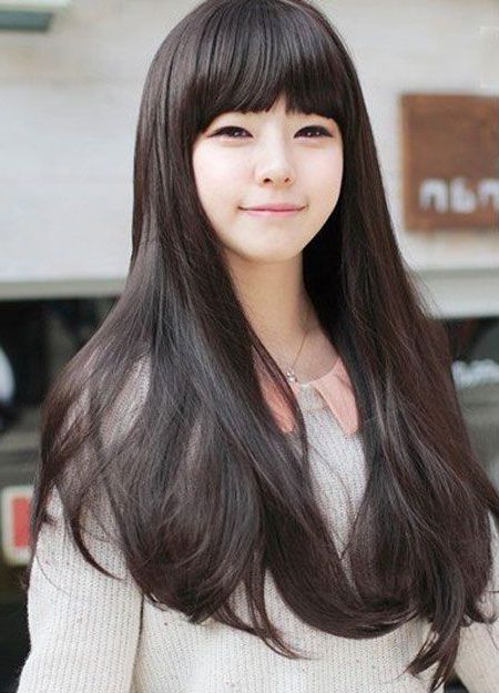 Featured Photo of 25 Best Blunt Bangs Asian Hairstyles