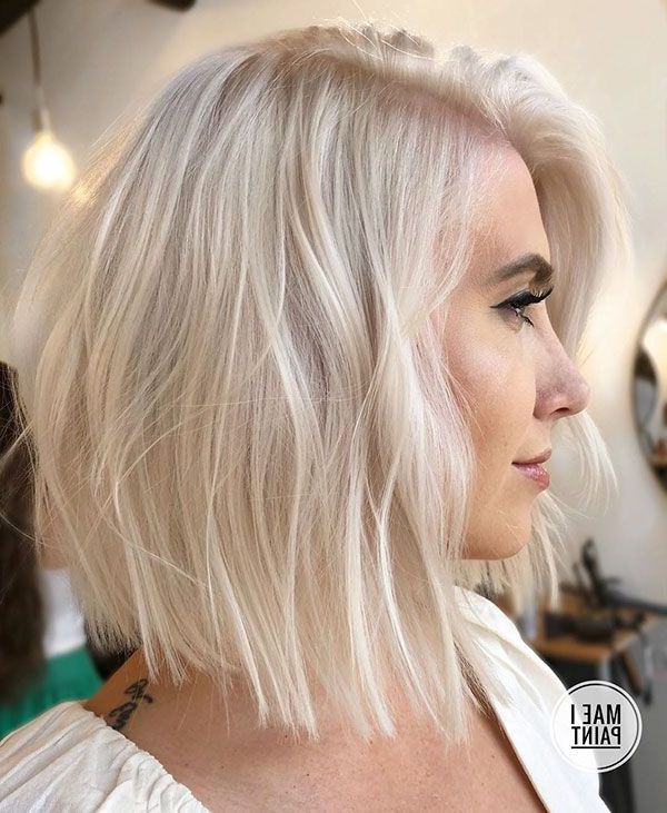 Platinum Blonde Short Hair Short Hairstyles In 2019 With Regard To Short Platinum Blonde Bob Hairstyles (Photo 2 of 25)