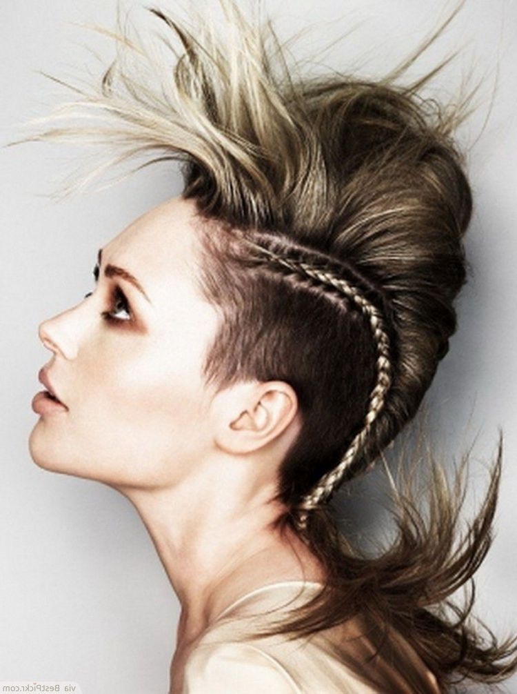 Punk Hiarstyles For Women | Hairstylo Within Blonde Teased Mohawk Hairstyles (Photo 4 of 25)