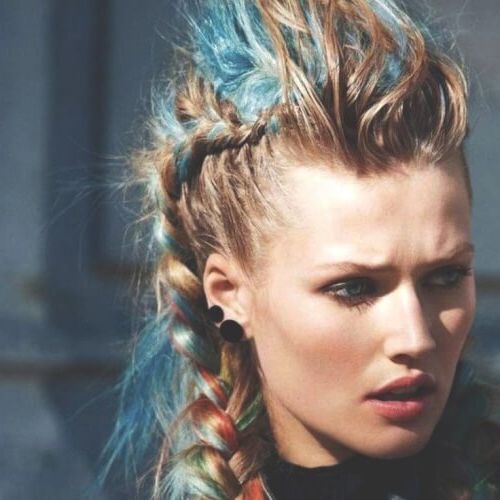 See 50 Ways You Can Rock Braided Mohawk Hairstyles | Hair Intended For Center Braid Mohawk Hairstyles (Photo 12 of 25)