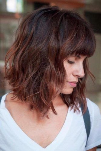 Several Ways Of Pulling Off An Inverted Bob | Lovehairstyles For Wavy Long Bob Hairstyles With Bangs (View 18 of 25)