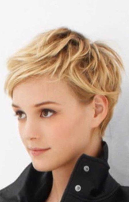 Short Pixie Haircut With Soft Curls Short Pixie Haircut With For Pixie Haircuts With Large Curls (Photo 1 of 25)
