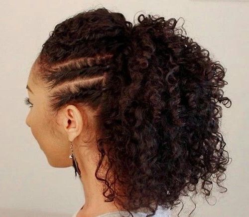 Side Flat Twists With High Ponytail In 2019 | Pony Inside Loose Waves Hairstyles With Twisted Side (View 12 of 25)