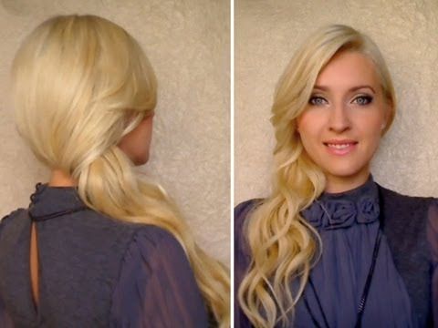 Side Swept Curls: How To Secure With Bobby Pins Down Do Hairstyle For Long  Hair For Straight Hairstyles In Side Swept Downdo (Photo 4 of 25)