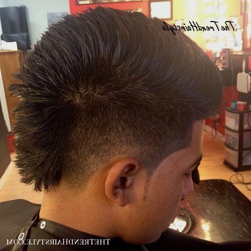 Spiky Mohawk Style – 20 Faded Mohawks: Awesome Is What They Throughout Mohawk  Haircuts With Curls For A Feathered Bird (View 12 of 25)