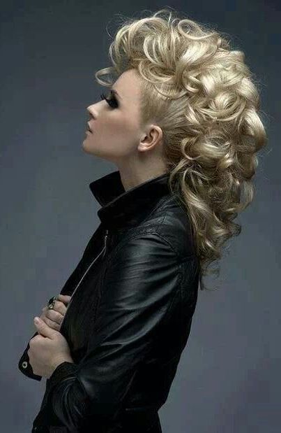 Style Inspiration | Elegant Mohawk – Classy Rock | Hair For Elegant Curly Mohawk Updo Hairstyles (Photo 5 of 25)