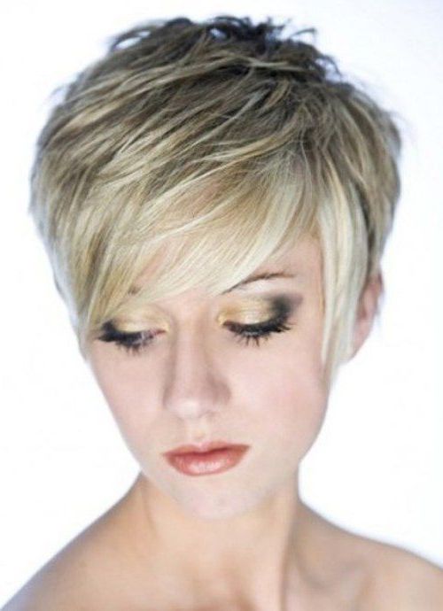 Wispy And Short Layered Hairstyles With Wispy Side Swept For Choppy Haircuts With Wispy Bangs (Photo 11 of 25)