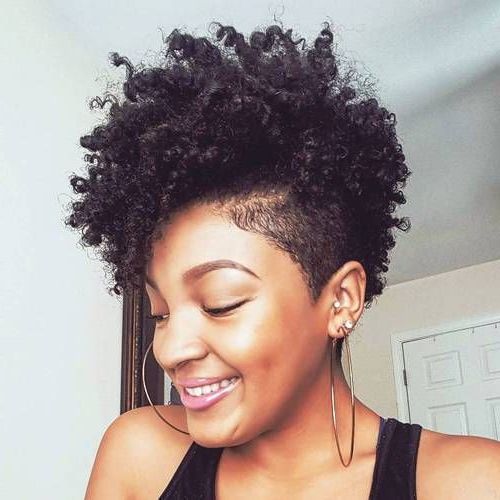 Featured Photo of Top 25 of Natural Curly Hair Mohawk Hairstyles