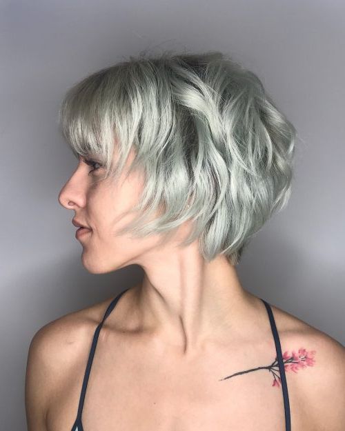 100 Hottest Choppy Bob Hairstyles For Women In 2019 Intended For Razored Shaggy Bob Hairstyles With Bangs (Photo 24 of 25)