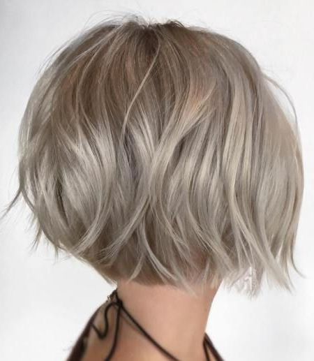 100 Mind Blowing Short Hairstyles For Fine Hair | Hair | Ash Throughout Choppy Ash Blonde Bob Hairstyles (Photo 7 of 25)