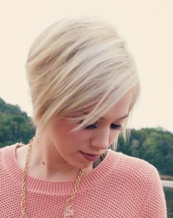 15 Cute Chin Length Hairstyles For Short Hair – Popular Haircuts With Simple Side Parted Jaw Length Bob Hairstyles (Photo 14 of 25)