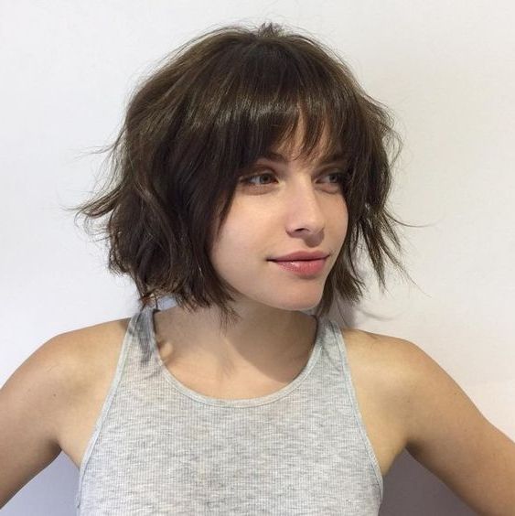 15 Edgy Bob Haircut Ideas With Bangs – Styleoholic Pertaining To Asymmetrical Grunge Bob Hairstyles (View 15 of 25)