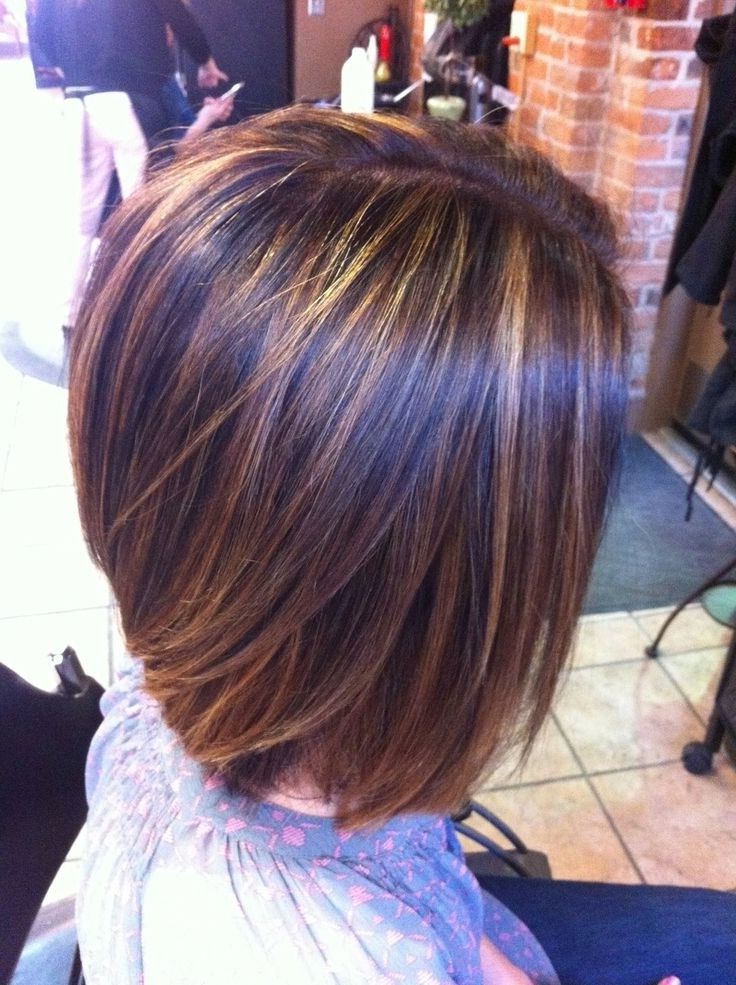 16 Chic Stacked Bob Haircuts: Short Hairstyle Ideas For Regarding Short Bob Hairstyles With Highlights (Photo 3 of 25)