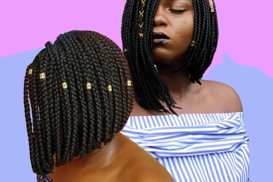 17 Beautiful Braided Bobs From Instagram You Need To Give A Try Pertaining To Purple Tinted Off Centered Bob Hairstyles (Photo 22 of 25)