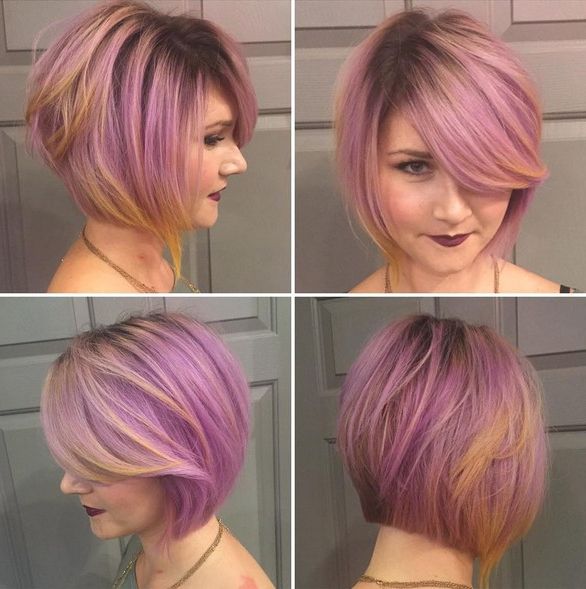 18 Beautiful Short Hairstyles For Round Faces – Pretty Designs Within Color Highlights Short Hairstyles For Round Face Types (View 20 of 25)