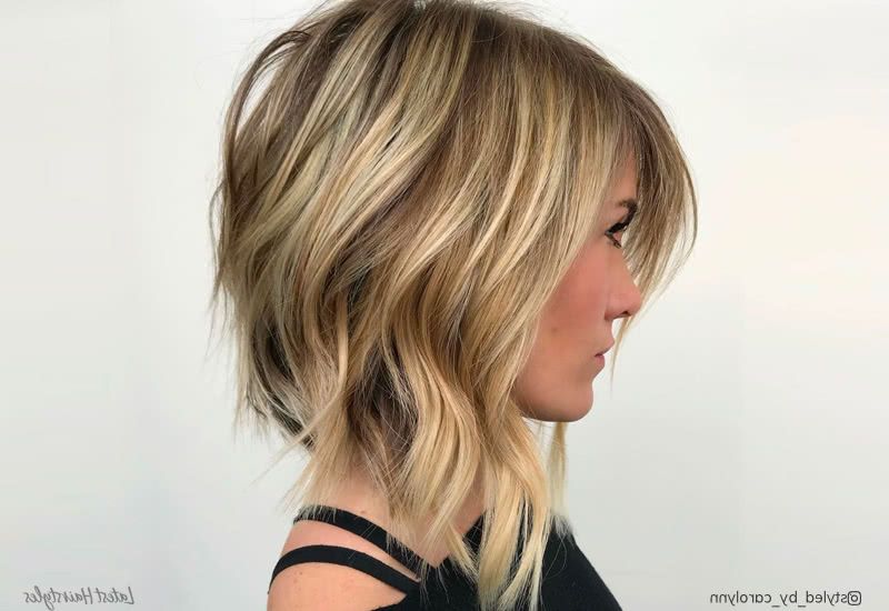 18 Long Angled Bob Hairstyles Trending Now For 2019 Throughout Slightly Angled Messy Bob Hairstyles (Photo 5 of 25)