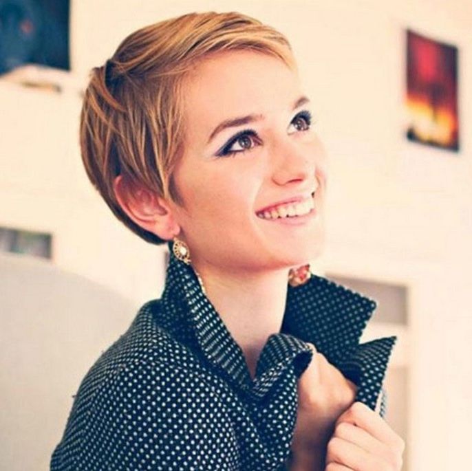 21 Lovely Pixie Haircuts Perfect For Round Faces: Short Hair Throughout Cropped Hairstyles For Round Faces (Photo 4 of 25)