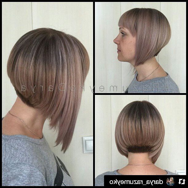 22 Chic A Line Bob Hairstyles – Hairstyles Weekly Pertaining To A Line Bob Hairstyles With Arched Bangs (Photo 17 of 25)