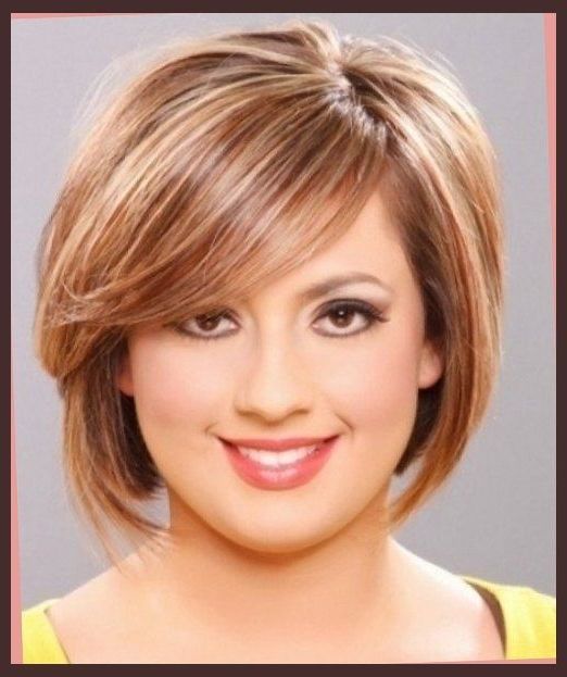 28+ Albums Of Double Chin Short Hairstyles For Round Faces Intended For Color Highlights Short Hairstyles For Round Face Types (Photo 9 of 25)