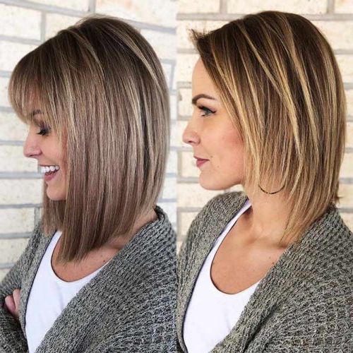 30 Amazing Ways To Style A Bob With Bangs | Lovehairstyles With A Line Bob Hairstyles With Arched Bangs (View 8 of 25)