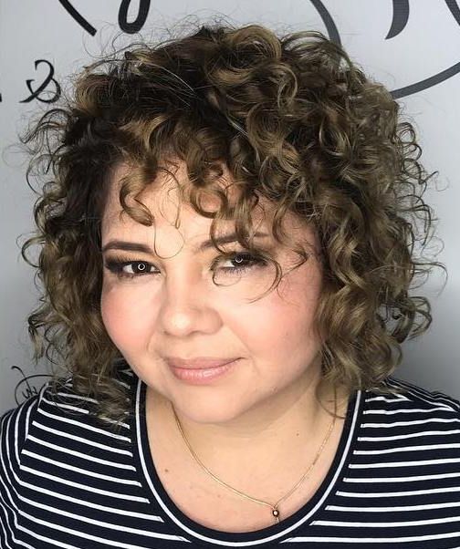 30 New Ways To Rock Short Curly Hair In 2019 Inspired Inside Curly Hairstyles For Round Faces (Photo 9 of 25)