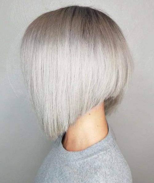 33 Hottest A Line Bob Haircuts You'll Want To Try In 2019 Regarding A Line Bob Hairstyles With Arched Bangs (Photo 5 of 25)