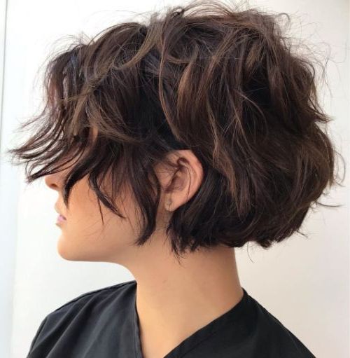 50 Haircuts For Thick Hair That You'll Love This Season With Regard To Steeply Angled Razored Asymmetrical Bob Hairstyles (View 22 of 25)