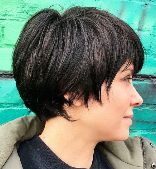50 Haircuts For Thick Hair That You'll Love This Season With Regard To V Cut Outgrown Pixie Haircuts (View 8 of 25)