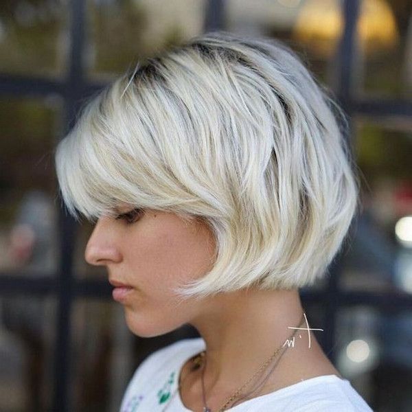 53+ Best New Hairstyles For Round Faces Trending In 2019 Within V Cut Outgrown Pixie Haircuts (View 3 of 25)