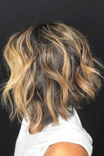 55 Stylish Layered Bob Hairstyles | Lovehairstyles With Regard To Slightly Angled Messy Bob Hairstyles (View 15 of 25)